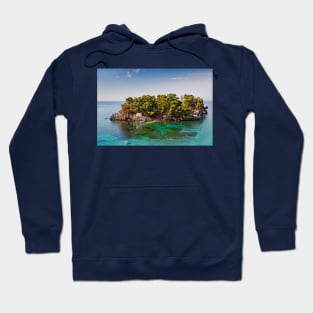 The islet of Panagia in Parga, Greece Hoodie